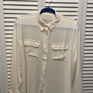 Loft Cream Blouse Size PL